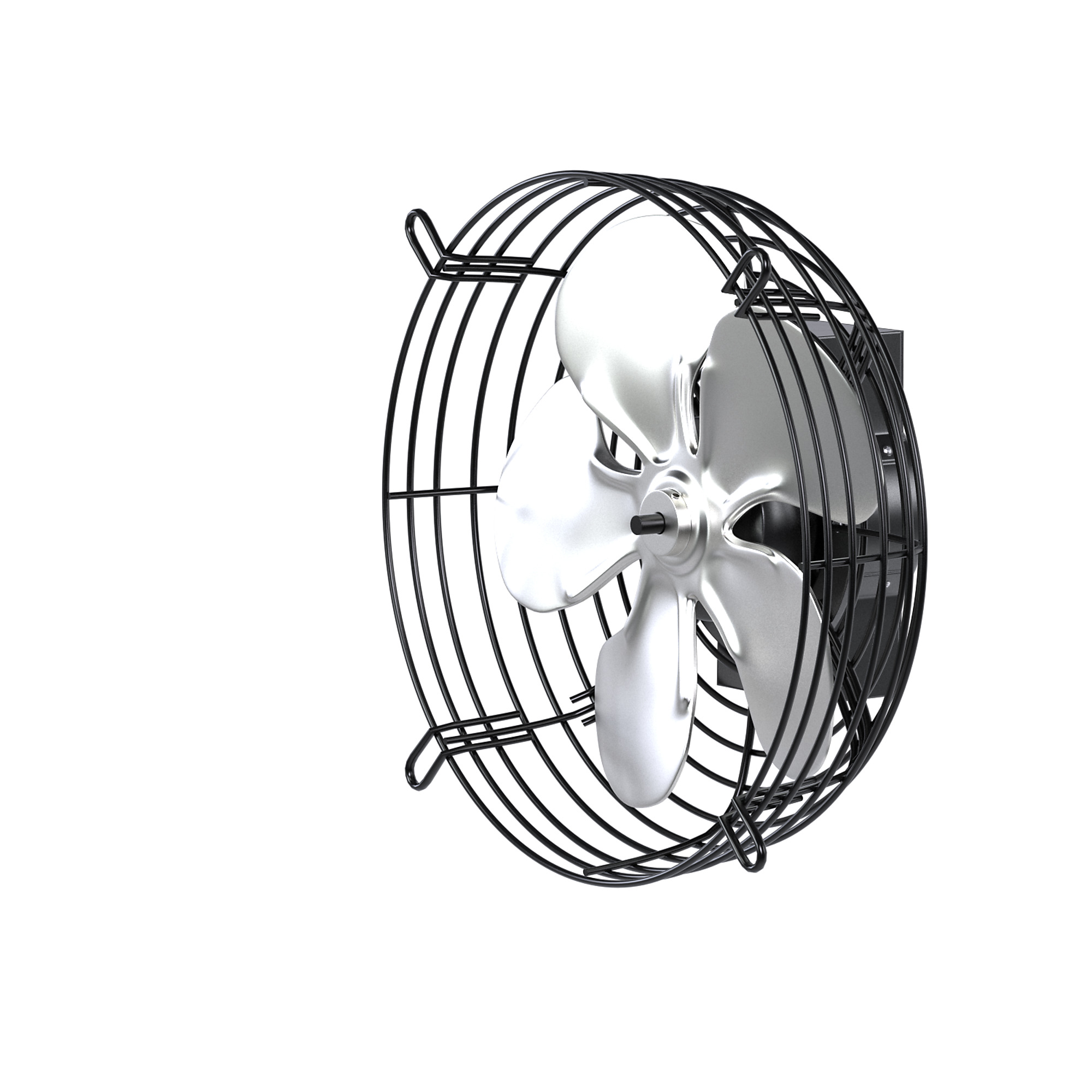Hessaire 10SF4V30C 10” wall mounted exhaust fan with shutter, 650 CFM, Variable Speed Capable, 115v, 9ft Cord